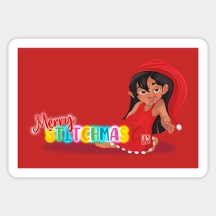 Merry Stitchmas Christmas Lilo & Stitch Sticker